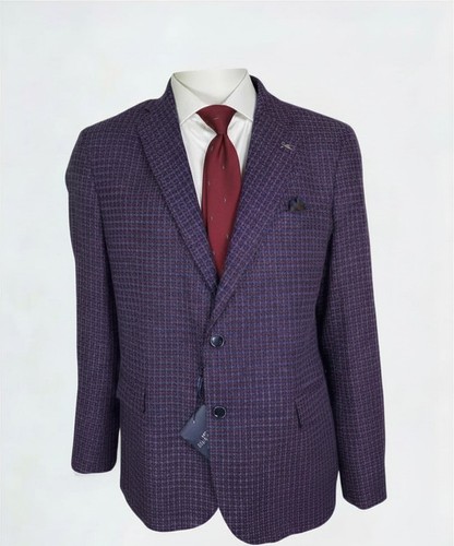 Giacca uomo elegante bordeaux - ,