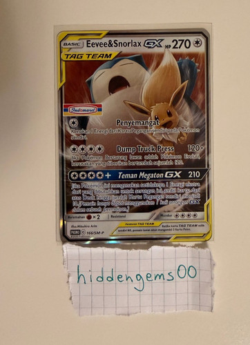 Eevee snorlax gx holo - snorlax,