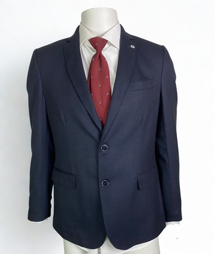 Giacca uomo blu lana nido - blu,